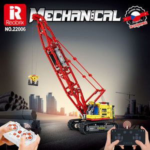 Modèle de <span class=keywords><strong>grue</strong></span> sur chenilles Reobrix 22006 de la série Engineering, 53,3 cm/20,98 pouces, blocs de construction, jouet éducatif, cadeau de festival - Product Image 2