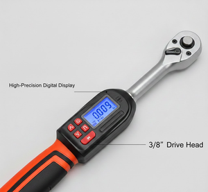 Clé dynamométrique numérique DGCM 60N.m, entraînement 1/2" 3/8" 1/4", précision 2%, écran LCD électronique, avertisseur sonore, outil à cliquet intelligent, automobile - Product Image 3