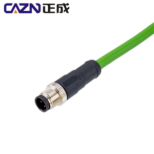 M12 4ピンRJ45 DコードCAT5e工業用イーサネットパッチコードProfinetイーサネットIP EtherCATネットワーク円形コネクタ - Product Image 2