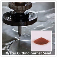 Pasir Garnet Grit untuk Pemrosesan Aliran Media Presisi CNC, Ketangguhan Ekstra G80, Bersertifikasi ISO14001 dan Sesuai ASTM