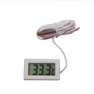 LCDディスプレイプラスチックファイバー小型水検知器温度計と湿度計 - Product Image 3