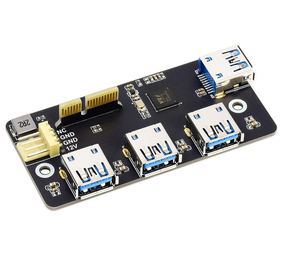 Adaptador Waveshare PCIe a USB 3,2 Gen1, para <span class=keywords><strong>Raspberry</strong></span> <span class=keywords><strong>Pi</strong></span> Compute Module <span class=keywords><strong>4</strong></span> IO Board, 4x HS USB - Product Image 2