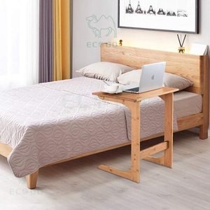 Moso Bambou C-Shape Coffee Snack End Table Haute Qualité Canapé Table Basse Ménage Ordinateur Portable Bureau - Product Image 6