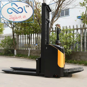 รถยกไฟฟ้า 1 ตัน 2 ตัน แบบยืนขับ ยกไฮดรอลิก อุปกรณ์ขนถ่ายสินค้าในคลังสินค้า - Product Image 2