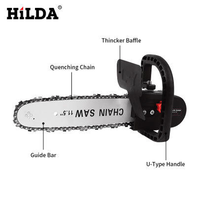 11.5 (black) inch iron baffle electric chain saw