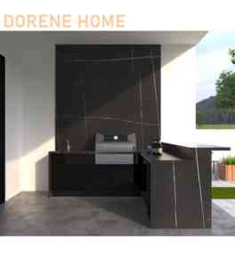 Alüminyum çerçeve ile <span class=keywords><strong>2026</strong></span> DORENE Modern stil L şekli komple açık barbekü mutfak - Product Image 4