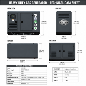เครื่องกำเนิดไฟฟ้าดีเซล Cummins 1000kva 800kw 240V 480V แบบตู้คอนเทนเนอร์ 3 เฟส สำหรับอุตสาหกรรม ใช้เครื่องยนต์ Perkins กำลังไฟ 1000 KVA - Product Image 4