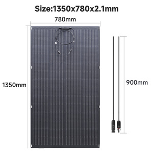 Système de charge solaire hors réseau 200W flexible à cellules solaires monocristallines, étanche IP68 - Product Image 4