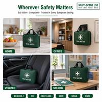 Trousse de premiers secours de survie du fabricant, sac en nylon, certification CE, marque Gauke, durée de conservation de 3 ans, classe I pour les situations d'urgence
