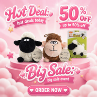 Jouet à mâcher en peluche classique et durable pour chiens et chats, avec sonnette intégrée, idéal pour la stimulation des animaux de compagnie - Vente en gros