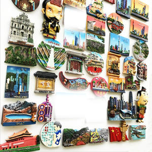 Aimants de réfrigérateur chinois créatifs et personnalisés 3D, souvenirs de lieux touristiques nationaux, décoration - Product Image 2