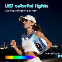 Ventilateur de cou portable populaire, climatiseur de cou domestique, 5 vitesses, rechargeable, avec boîte couleur, ventilateur rafraîchissant