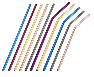<span class=keywords><strong>Amazon</strong></span> Venta caliente de acero inoxidable recto doblado beber bebida paja para bar - Product Image 4