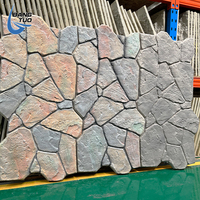 Panneau mural en pierre moirée PU 3D, polyuréthane, imitation pierre, imperméable, durable, pour l'intérieur et l'extérieur, panneau de revêtement mural décoratif