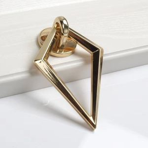Pomo de Anillo Moderno de Aleación de Zinc con Diseño de Diamante para Armario, Cajón, Mueble de Cocina, Tirador de Puerta de un Solo Agujero - Product Image 6
