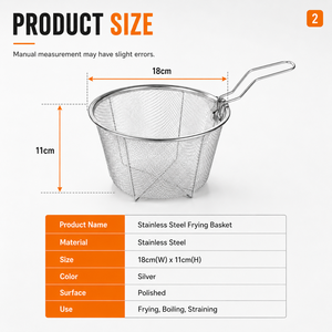 Panier à paner en acier inoxydable de qualité supérieure pour un enrobage facile du <span class=keywords><strong>poulet</strong></span>, du poisson et de la viande dans les cuisines commerciales et domestiques - Product Image 4