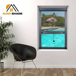 <span class=keywords><strong>Moustiquaire</strong></span> à enroulement pour fenêtre, en fibre de verre, avec cadre en aluminium, prix usine - Product Image 3
