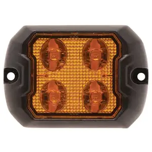 R65 Class 2 dòng mỏng hình chữ nhật nhấp nháy LED cảnh báo ánh sáng-amber lens