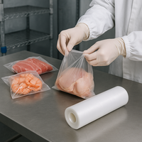 Sacs en rouleau pour produits alimentaires de supermarché, sacs en polyéthylène transparents pour emballage