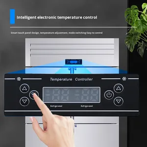 Congelatore Commerciale a Quattro Porte Raffreddato ad Aria Senza Brina -23°C Grande Capacità in Acciaio Inox per Cucina - Product Image 4
