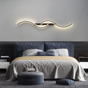 עיצוב חדש מנורת קיר יצירתית לחדר שינה וחדר אוכל-אור דקורטיבי מודרני פשוט לילה דקורטיבי לרקע מיטה - Product Image 6