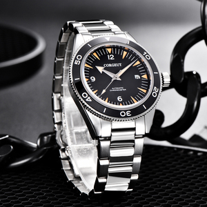 Corgeut – montre mécanique automatique de Sport pour hommes, 41mm, Style <span class=keywords><strong>James</strong></span> <span class=keywords><strong>Bond</strong></span> 007, acier inoxydable 316L, verre saphir Miyota 20mm - Product Image 1