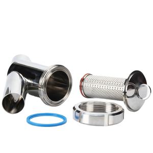 Filtro sanitario tipo Y de acero inoxidable SUS304 316L Tri-Clamp para la industria farmacéutica de alimentos lácteos, malla 100 personalizable - Product Image 5