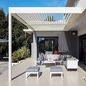 Toldos motorizados de techo, toldos de toldo para jardín al aire libre, pérgola de aluminio, fácil de montar, <span class=keywords><strong>precio</strong></span> - Product Image 5