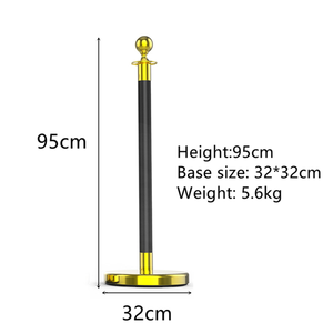 Trang trí đám cưới cung cấp hàng đợi dây rào cản thảm đỏ đen và vàng bài stanchions dây đỏ - Product Image 6