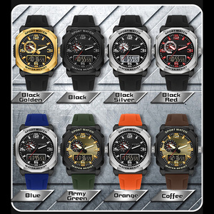 Reloj SANDA 3370 con Doble Pantalla, Reloj Deportivo para Montañismo, Luminoso, Resistente al Agua, Multifuncional, Reloj Electrónico para Hombre - Product Image 2
