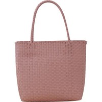 Panier à légumes style MUJI le plus vendu, sac fourre-tout en PU tressé de qualité export, souvenir transfrontalier, simplicité urbaine