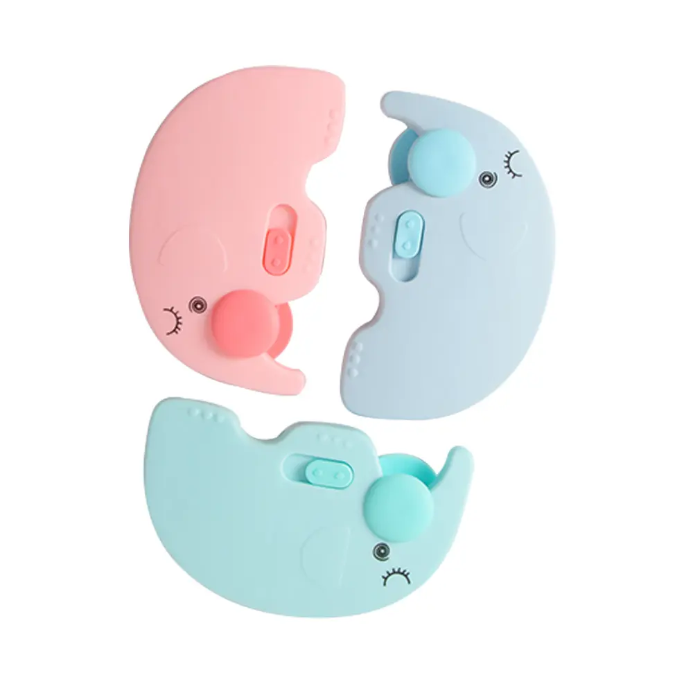 Baby Safety Cabinet Door Lock Anti-Open Refrigerator Drawer Cartoon Elephant Safety Lock Child Protection Safety Buckle