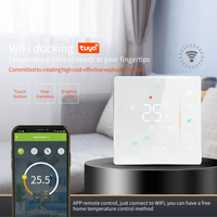 Tuya WiFi Smart Fan Coil Unit 2/4 Pipe Central Climatiseur Thermostat Écran tactile Économie d'énergie HVAC FCU Utilisation hospitalière