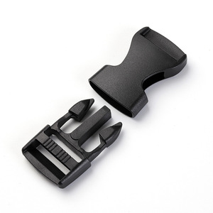 Correa de nailon de plástico negro con hebilla ajustable de 25mm para mochila, bolso de hombro, accesorio para mochila escolar de viaje - Product Image 3
