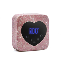 Lampe UV LED rechargeable de luxe à haute puissance avec diamants incrustés, 365 nm, séchage rapide du gel, affichage pour salon et usage domestique, amélioration des ongles