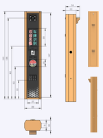 Barrière automatique avec caméra de reconnaissance de plaques et télécommande pour le contrôle d'accès intelligent au stationnement