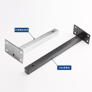 Stainless Steel Shelf Support <b>Bracket</b> Wall Mount Heavy Duty Modern Simple Design For Shelving Unit - Product Image 2