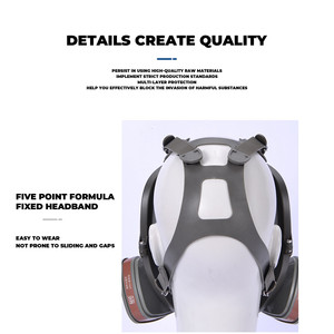 Máscara de Seguridad Industrial Antivaho 6800 para Pintura y Pulverización, Filtro de Polvo, Protección Facial Completa contra Formaldehído - Product Image 5