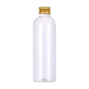 Transparent Pet <b>Plastic</b> Bottle 15Ml Screw Cap Cosmetic Sample <b>Packaging</b> Cylinder Shape Gold Cap - Product Image 4