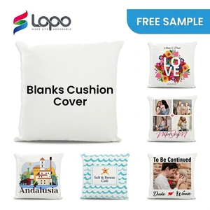 Housses de <span class=keywords><strong>coussin</strong></span> vierges pour sublimation, blanches, douces, en lin, pour personnalisation - Product Image 1