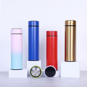 Double Wall Insulated 500ml Stainless Steel Termo Smart Vacuum Flask Digital <b>Thermo</b> Water Bottle With Led Temperature Display - Product Image 1