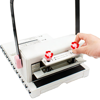 Machine à relier les livres, prix usine, relieuse portable à peignes, vente en gros, spirale Cinch