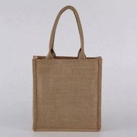 Sac fourre-tout en toile de jute naturelle écologique et recyclable, impression de votre logo personnalisé acceptée