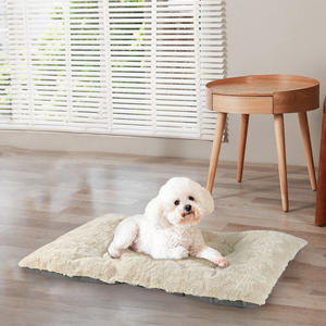 C4P Luxus Kunstfell Haustierbett 29 Zoll Rechteckiges Hundekissen mit Rosenmuster Neues Design Zubehör Günstiger Großhandel Katzenbett - Product Image 3