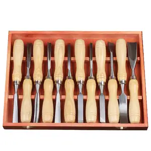 High Quality Complete Specifications 12 Pcs Diy Carving Chisel Set For Woodworking