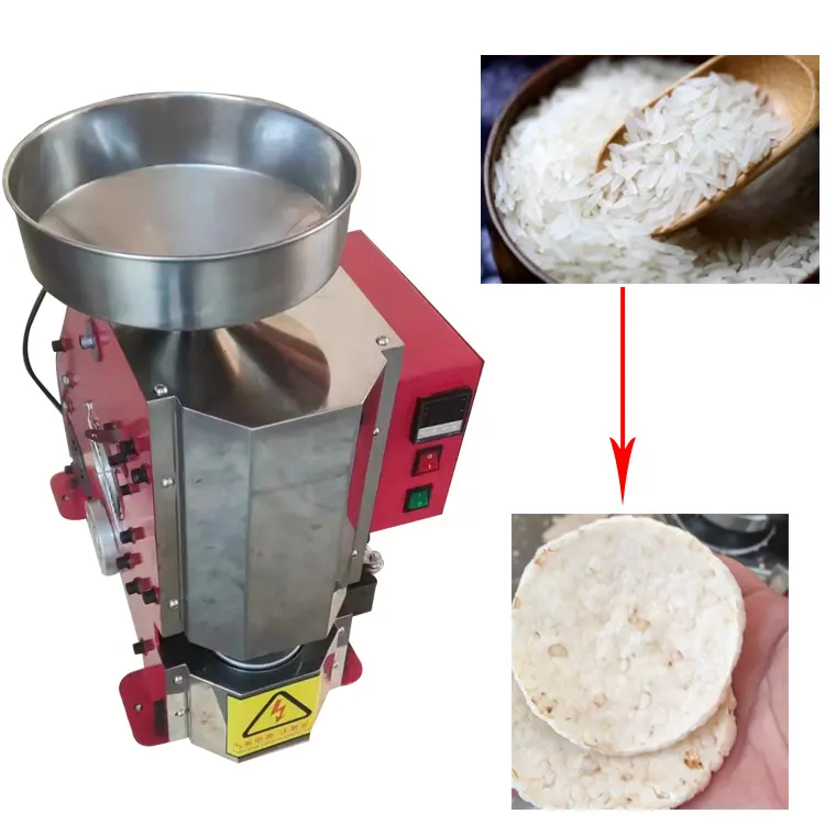 वाणिज्यिक पूरी तरह से स्वचालित कोरियाई चावल पटाखा मशीन बिजली फूला चावल पटाखा मशीन
