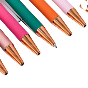 Stylo en aluminium gravé au laser personnalisé avec encre gel à bouton-poussoir pour cadeaux promotionnels - Product Image 3