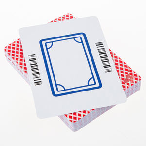 Jeu de cartes à jouer personnalisé personnalisé de haute qualité 300gsm Blue Core Paper <span class=keywords><strong>Mahjong</strong></span> Barcode Board Chess Card - Product Image 4