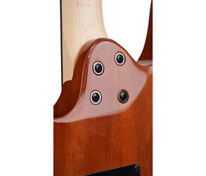 Guitare électrique à corps plein, corps en okoumé/tête en érable flammé, micros SSH, 41 pouces, chevalet en palissandre, touche en érable, fond en érable - Product Image 4