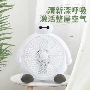 Mini Cartoon Electric Fan With Dc Motor Battery Powered Foldable For Students Dorm Bedroom Tabletop Home Office Use - Product Image 3